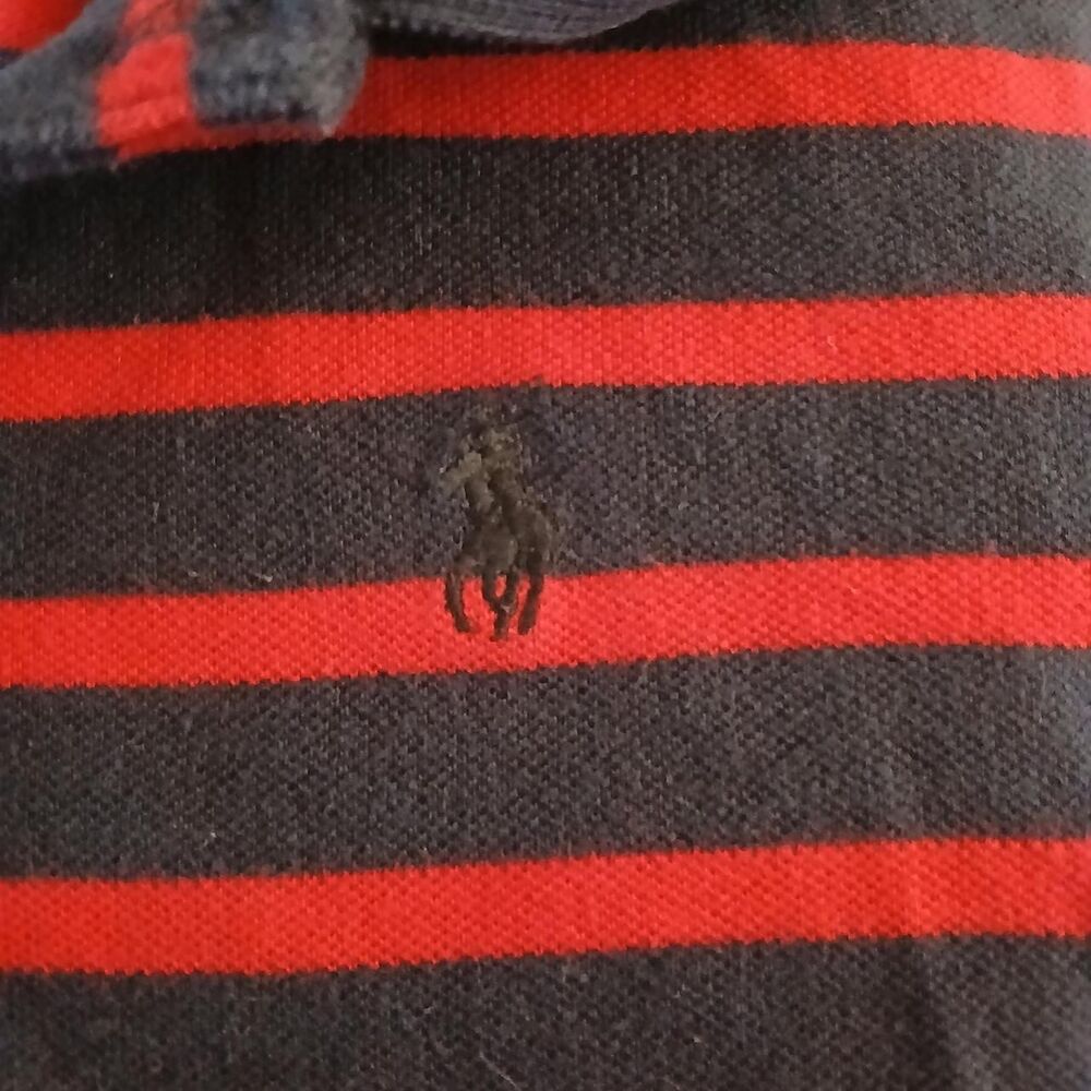 Polo Ralph Lauren Girls Striped Tiered Polo Dress Girls 8Y Y2K Preppy Classic - Picture 6 of 6
